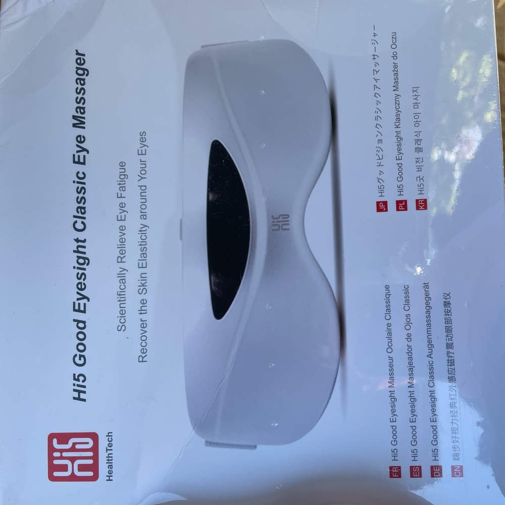 Electric Bluetooth 3D Air Compression Vibration Eye Massager with Heating System